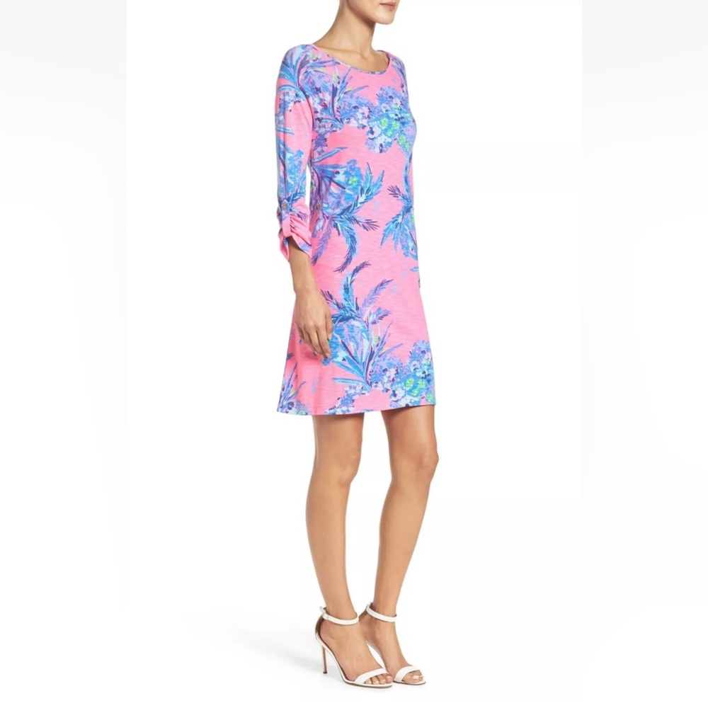 Lilly Pulitzer Surfcrest Swing Dress In Tiki Pink Out On A Limb